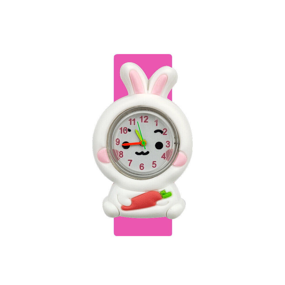 Rabbit Kids Watches Girls Toy Gift Silicone Strap Pat Slap Wrist Children Watch Baby Clock relogio infantil montre enfant