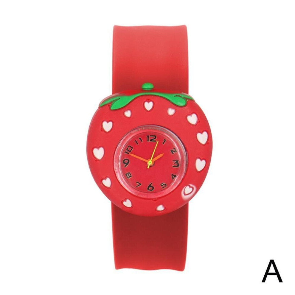 Children Kids Cartoon Snap On Silicone Band Quartz Wrist Watch Gift Silicone Children's Watch Toys For Kids K0r5