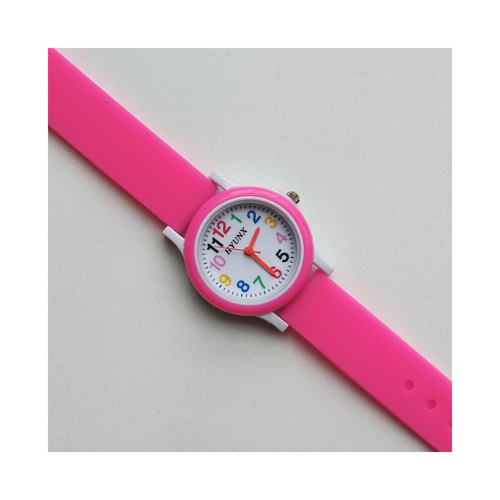 Arrival quartz children watch Silicone Band learn to time number watches kids christmas Digital electronics Watch