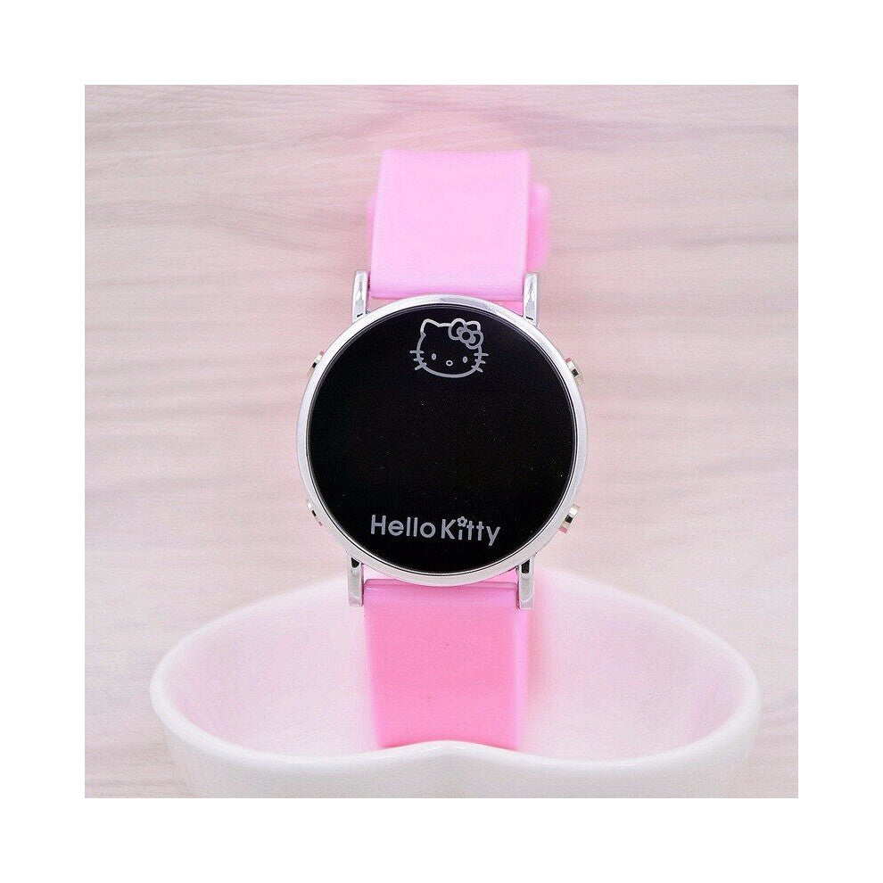 Brands Cartoon Cat Children Electronic Sport LED Digital Wrist Watch Ladies Causal Watches Girl Kids Gift Relogio Infantil