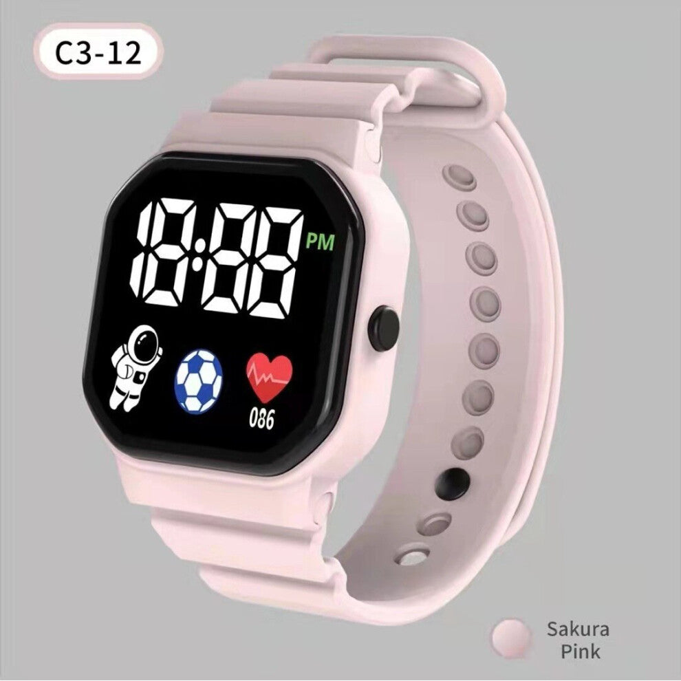 Pattern Kids Watch Waterproof Children Digital Electronic Wristwatch Sports LED Watches for Boys Girls relogio infantil