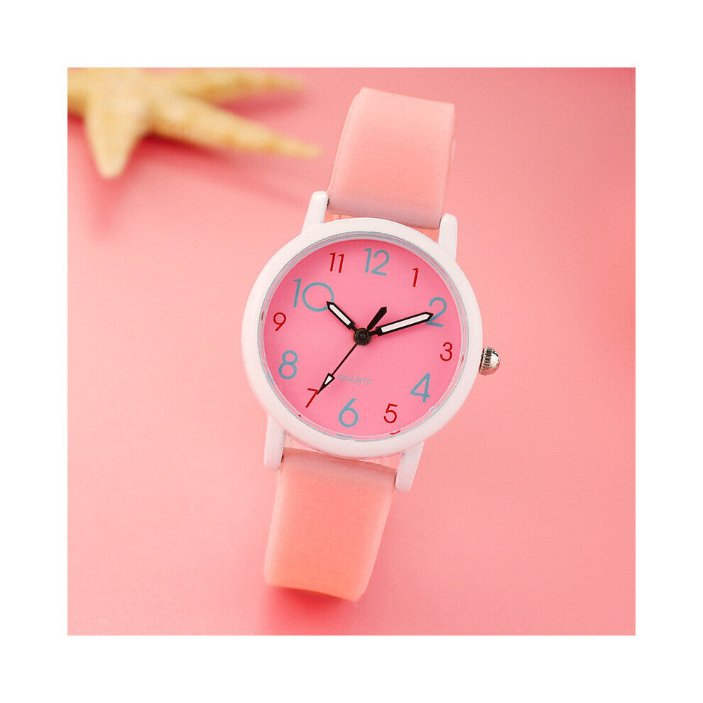 Glow Children&#39;s Watches Kids Cartoon Silicone Luminous Strap Girls Digital Watch Boys Reloj Infantil Wristwatches