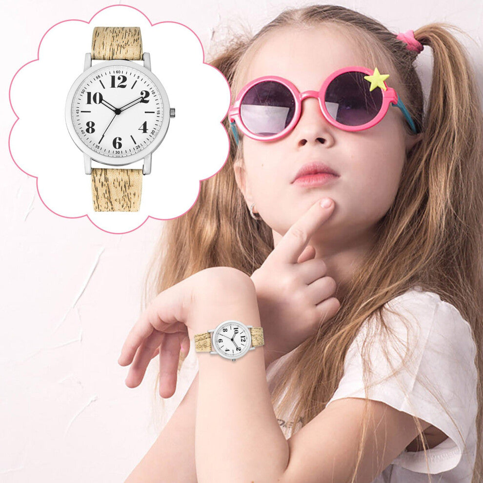 Casual Watches For Children Small School Girl Kids' Watches Leather Quartz Wristwatches relogio infantil