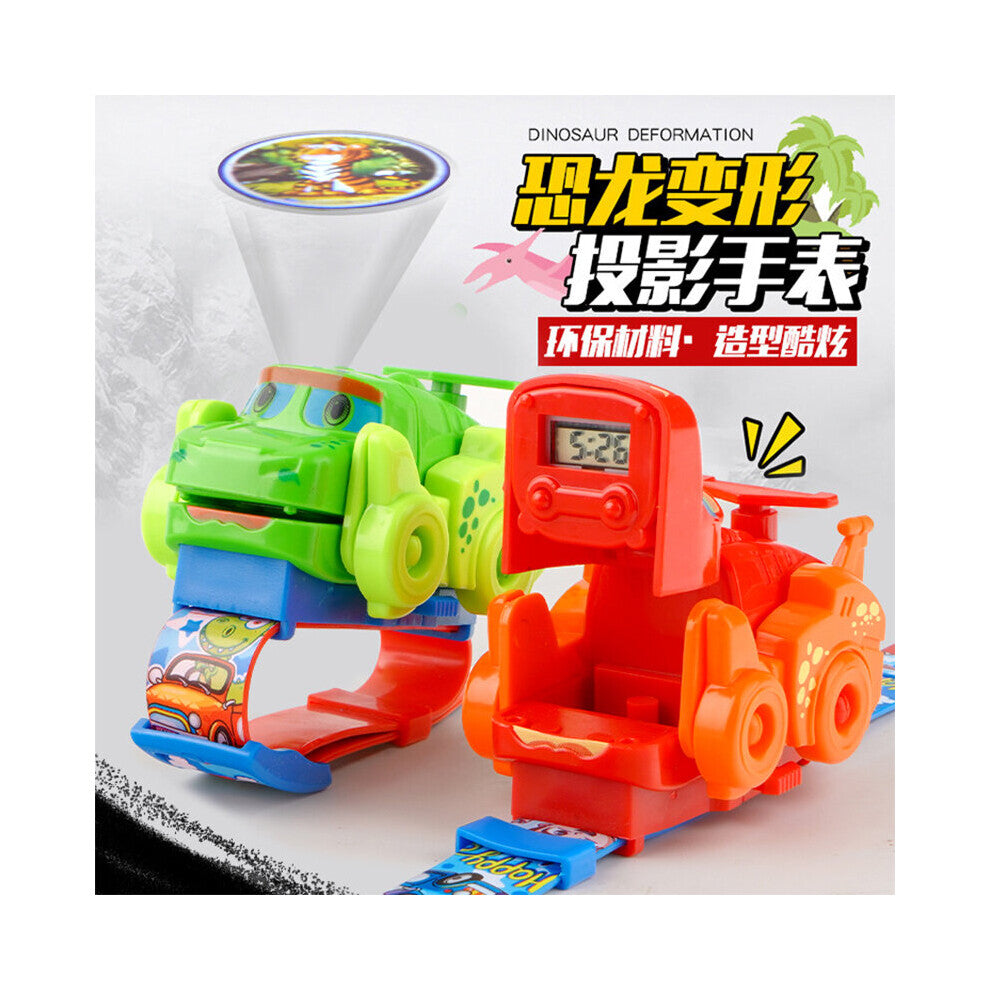 Kids watches Deformation Watch Dinosaur Toys Can Project Children Watch Cartoon Electronic Watch Dragon watches