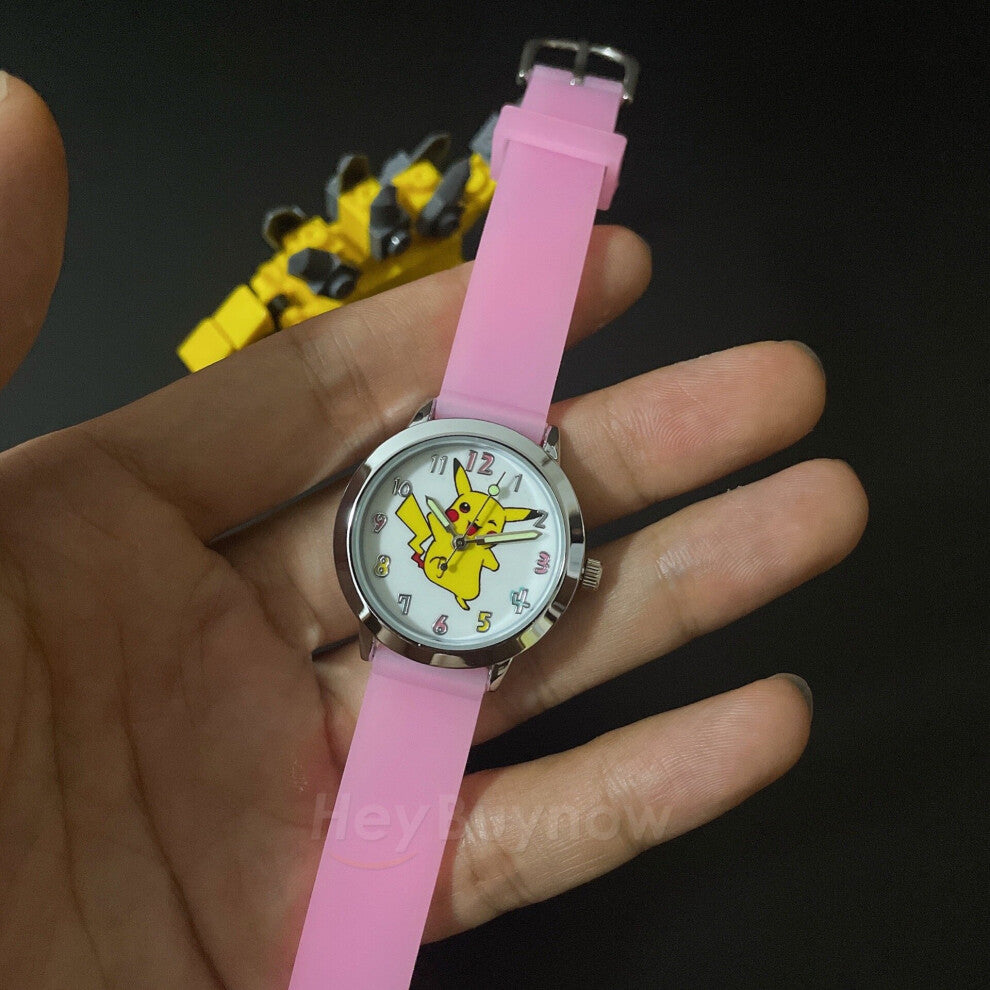 Japanese Anime Style Fun Kids Watch Casual Silicone Cartoon Quartz Watch for Boys and Girls Birthday Gift Clock Relogio Infantil