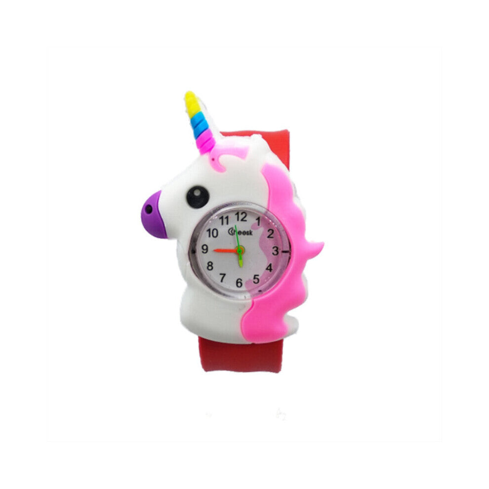 Child Toys Baby Birthday Students Clock Children Watch Cartoon 12 Patterns Silicone Strap Animal Mermaid Cat Kids Watches