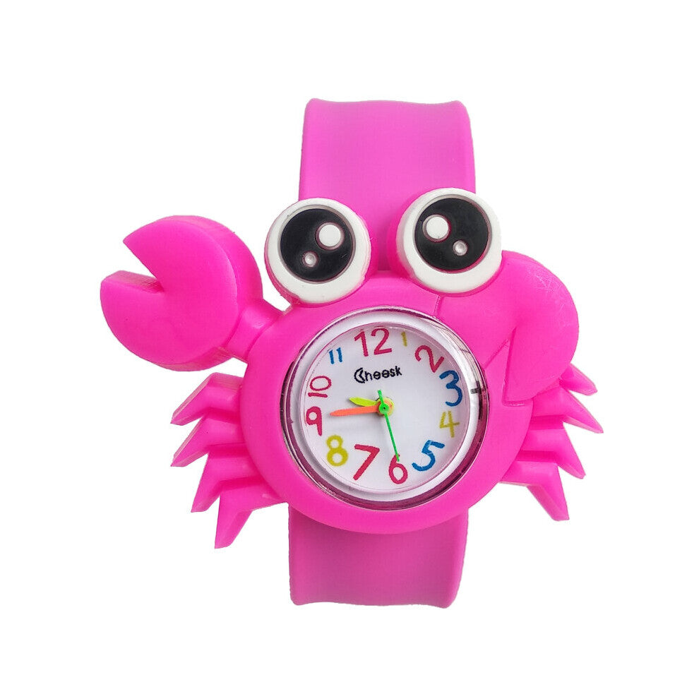 Good Crab Shape Kids Watches Soft Silicone Children Watch Boy Girls Clock Child Quartz Waterproof Watch Relogio Infantil