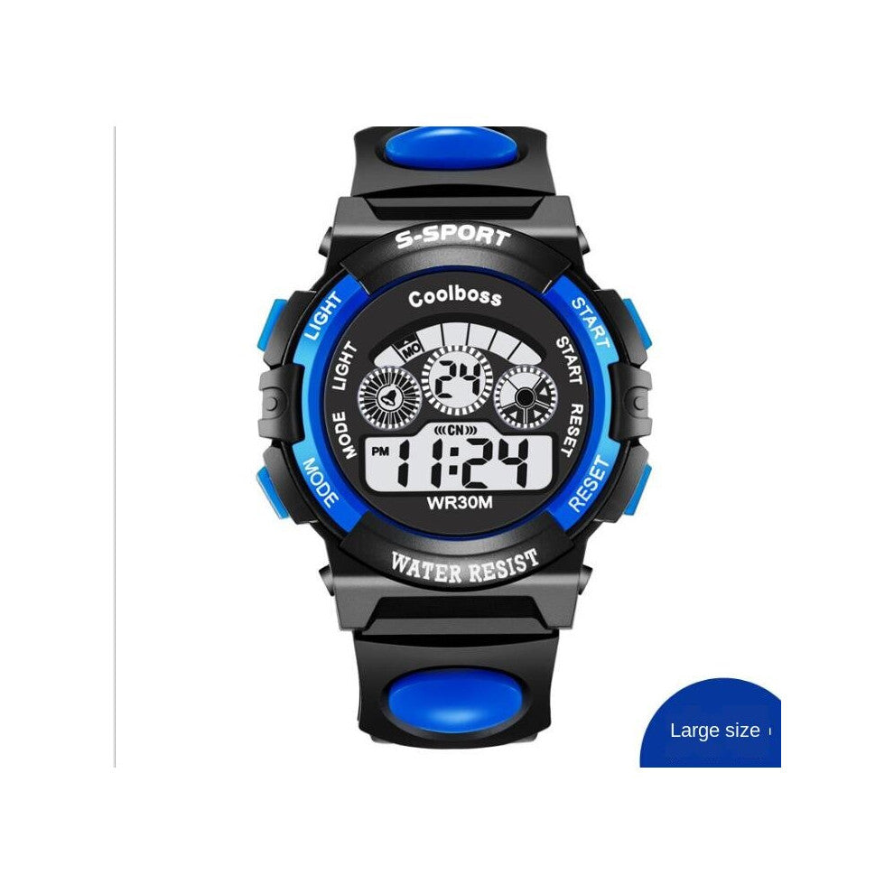 Running Outdoors Children's Boys Girls Sport Watch Luminous Waterproof Calendar Multi-function Rubber LED Digital Watches
