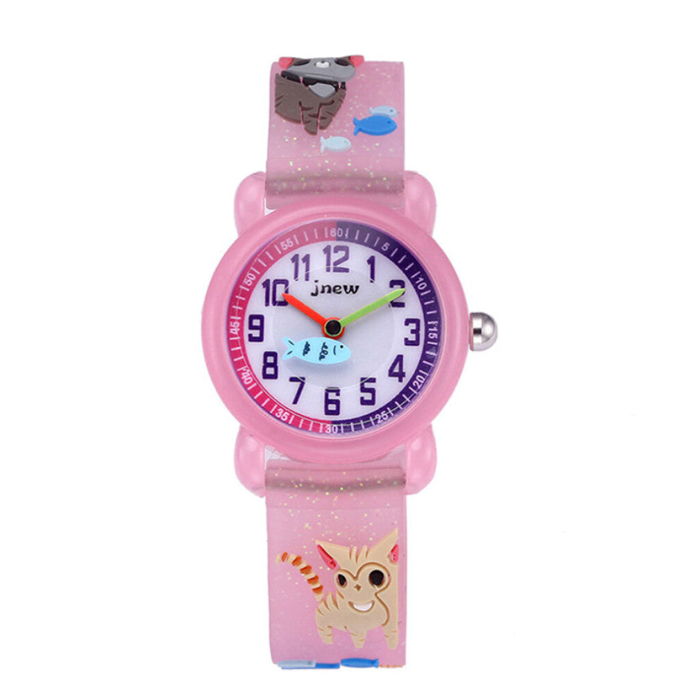 High Children's 3D Silicone Cartoon Watch Waterproof Quartz Elementary School Girls Boys Wrist Watches