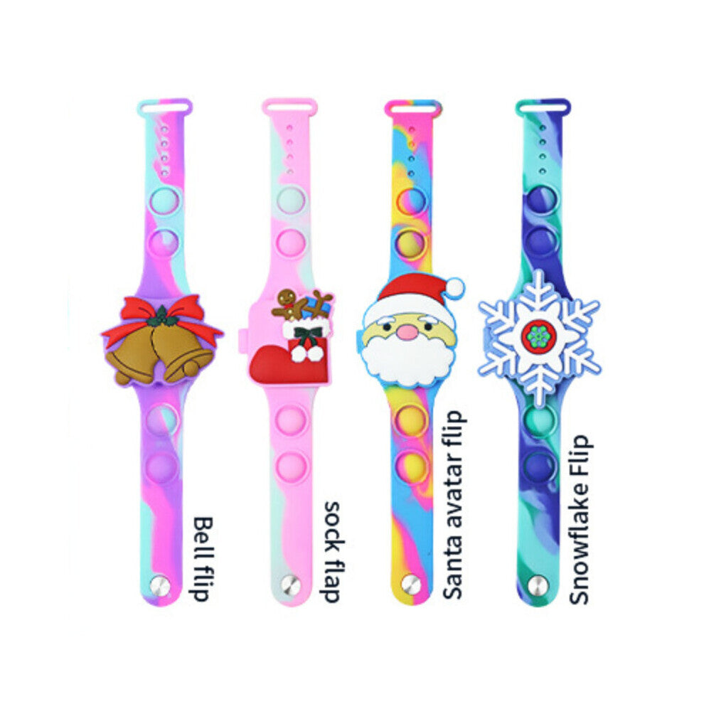 Kids Sports Watches Toys Cartoon Santa Claus Christmas Tree Elk Bell Silicone Children Digital Watch Boys Girls Christmas