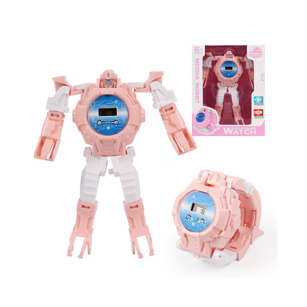 Kids Watches Handheld Games Small Toys Children Deformation The Robot Children's Watches kids watch for girls boys clock relojes