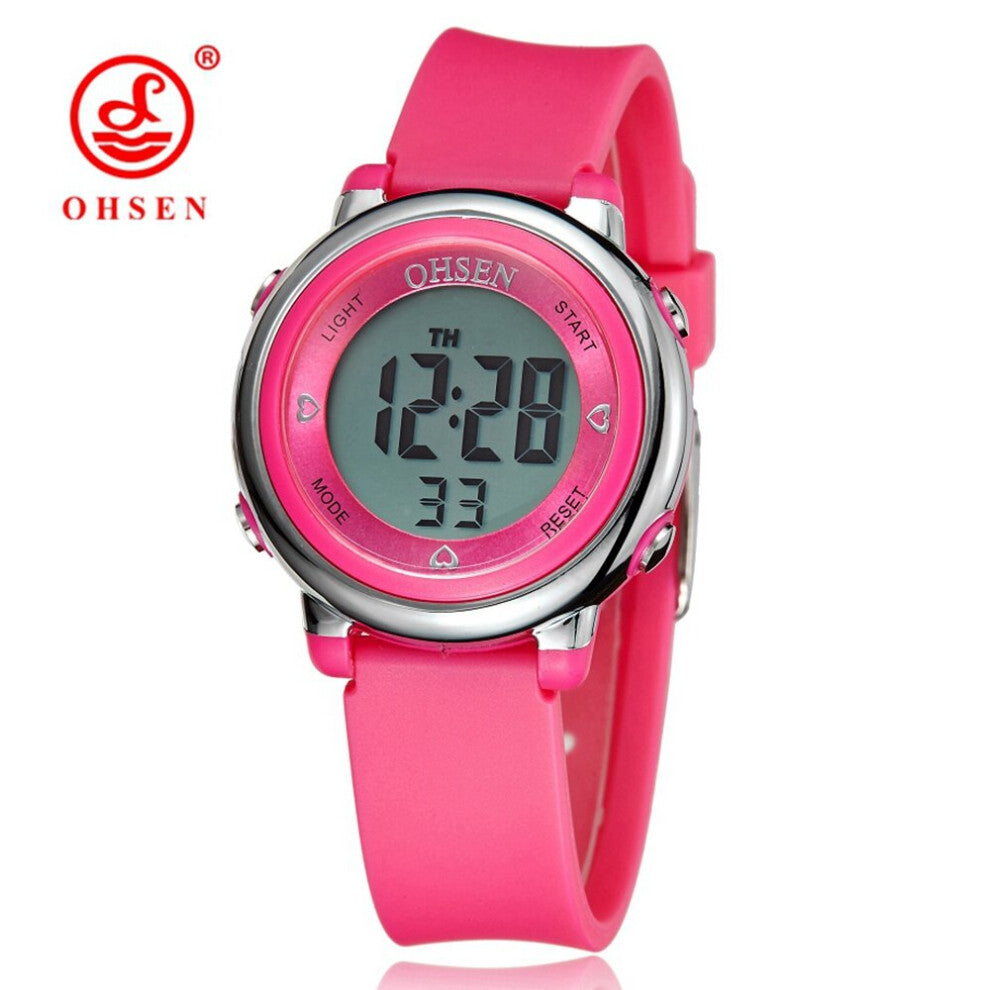 Girl Women Sport Digital Watches 50M Diving Green Silicone Children Cartoon Wristwatch LED Electronic Watch For Boys Gift