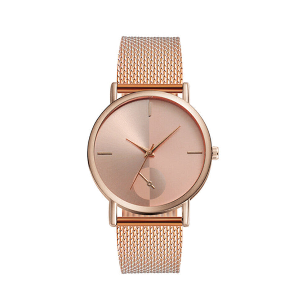 Net Belt Women's Party Watches Leisure Quartz Men's Business Wrist Watches