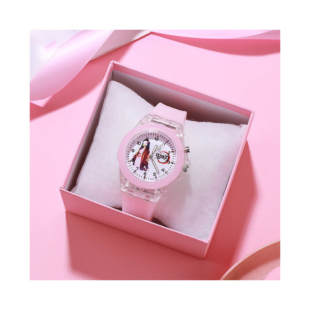 Demon Slayer Cosplay Cartoons Watch Quartz Watches Luminous Glow Student Watch Child Anime Adult COS Accessories Gift