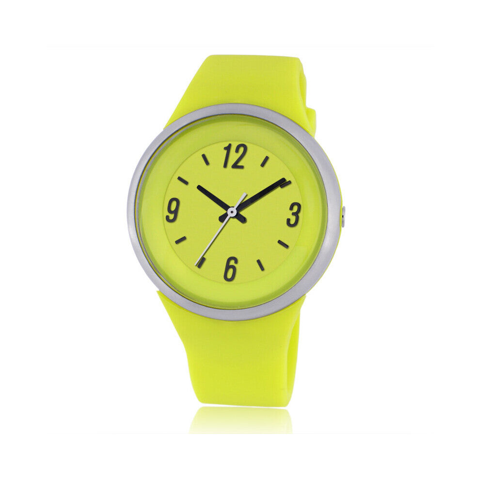 GOLDEN Accurate Personality Casual Outdoor Sports Swimming Diving Waterproof 100m Watch Girls More Silicone Bracelet PL