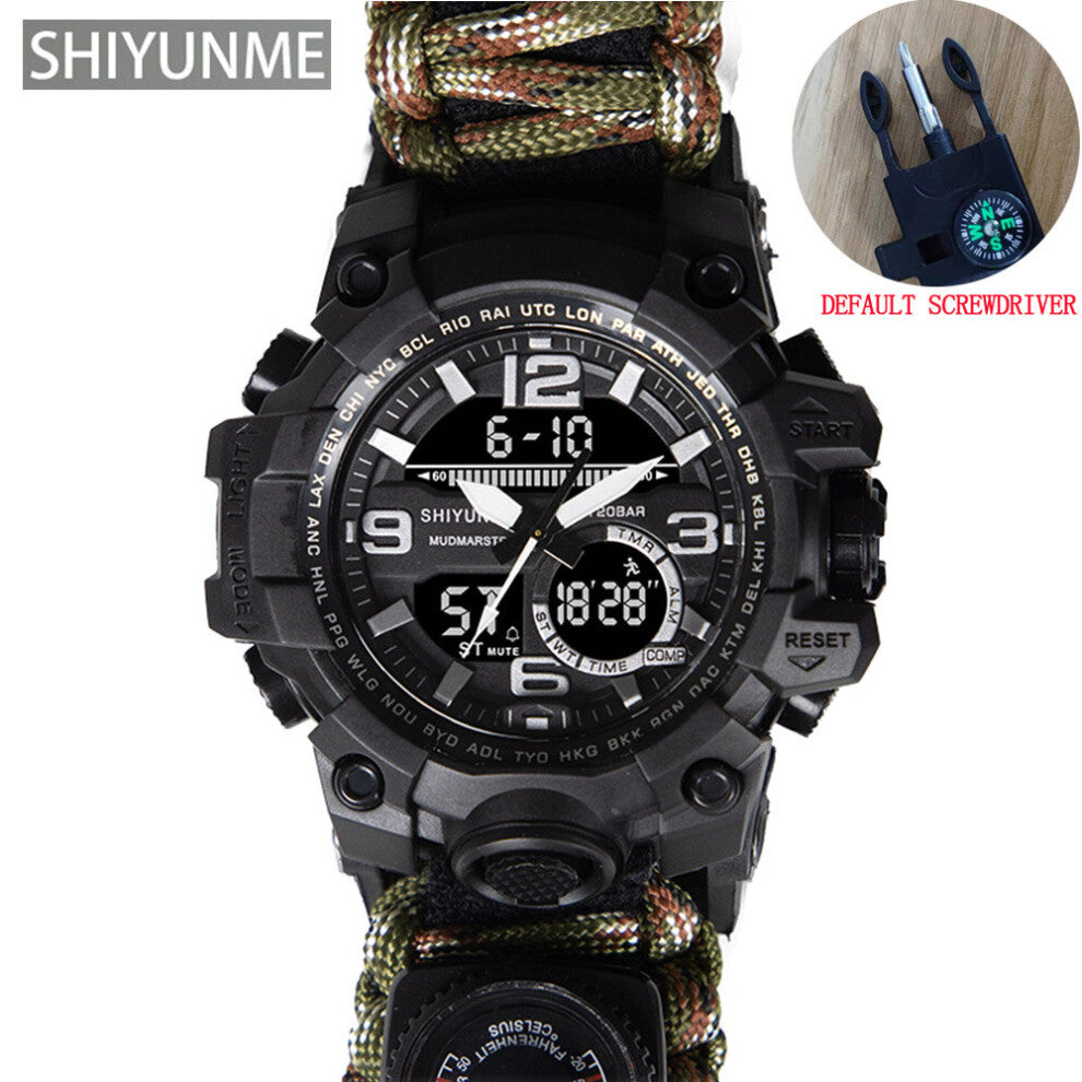 Military Digital Watch Men Waterproof Outdoor Sport Men Watches Compass Electronic Chronograph relogio masculino