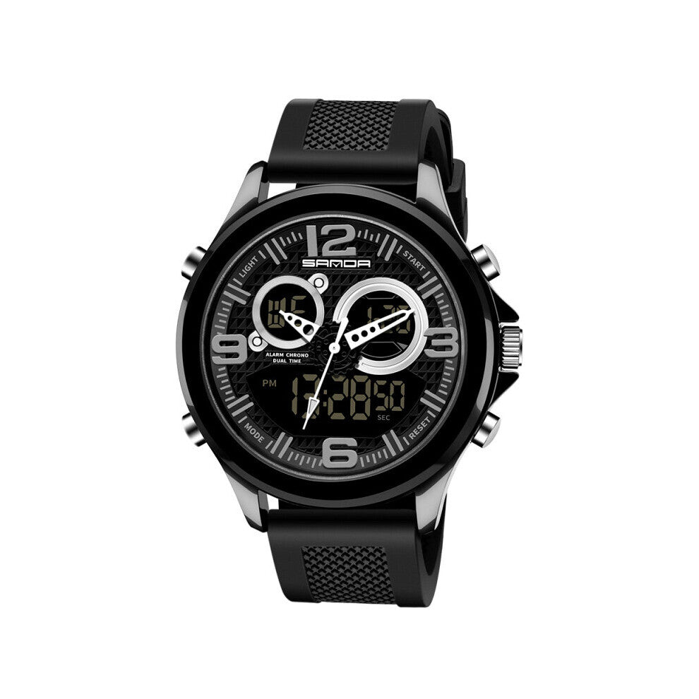 Men's Watch Top SANDA Sport Diving LED Display Wristwatch Casual Rubber Strap Men Montre Homme Relogio