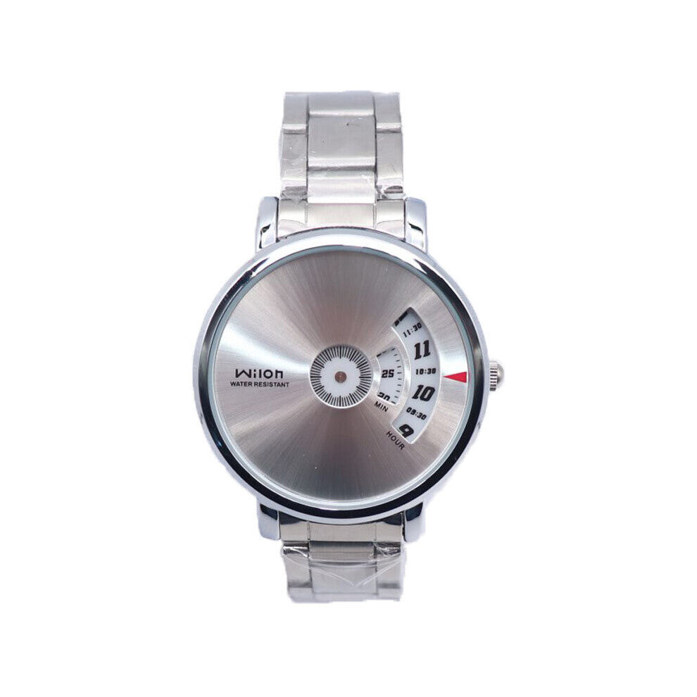 play quartz watch men Waterproof stainless steel strap Turntable Dial mens watches Wilon 938 digital clock