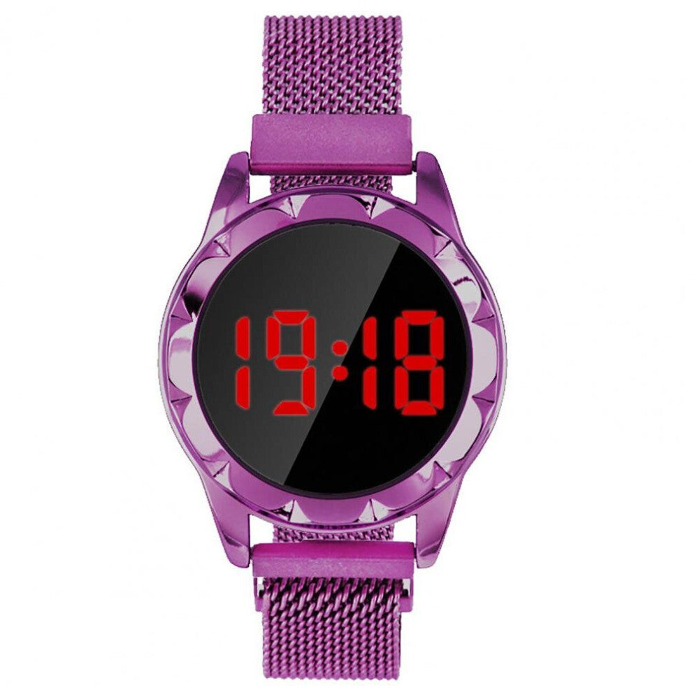 Touch Screen 12-24 Hours Month Display Lady LED Electronic Watch Accessories Women Digital Watch for Outdoor