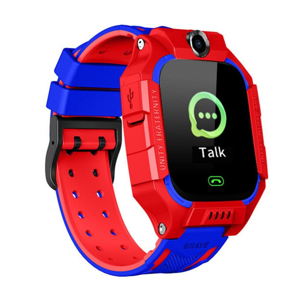 Children Smartwatch Soft Wristband Square Dial Two-way Communication Student Digital Watch for Daily Wear