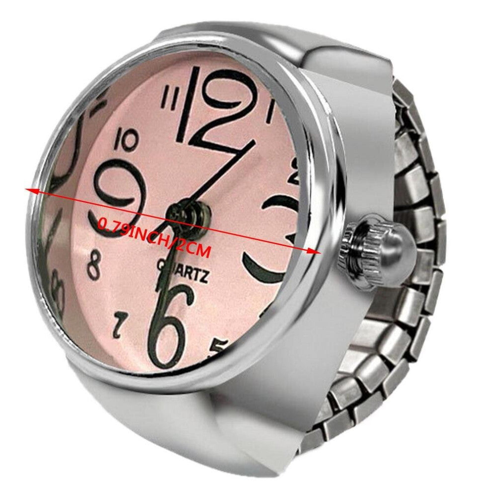 Mini Watch Creative Ring Vintage Finger Watch Accessories Alloy Shell Finger Watch Men Jewelry Women Ring Gift