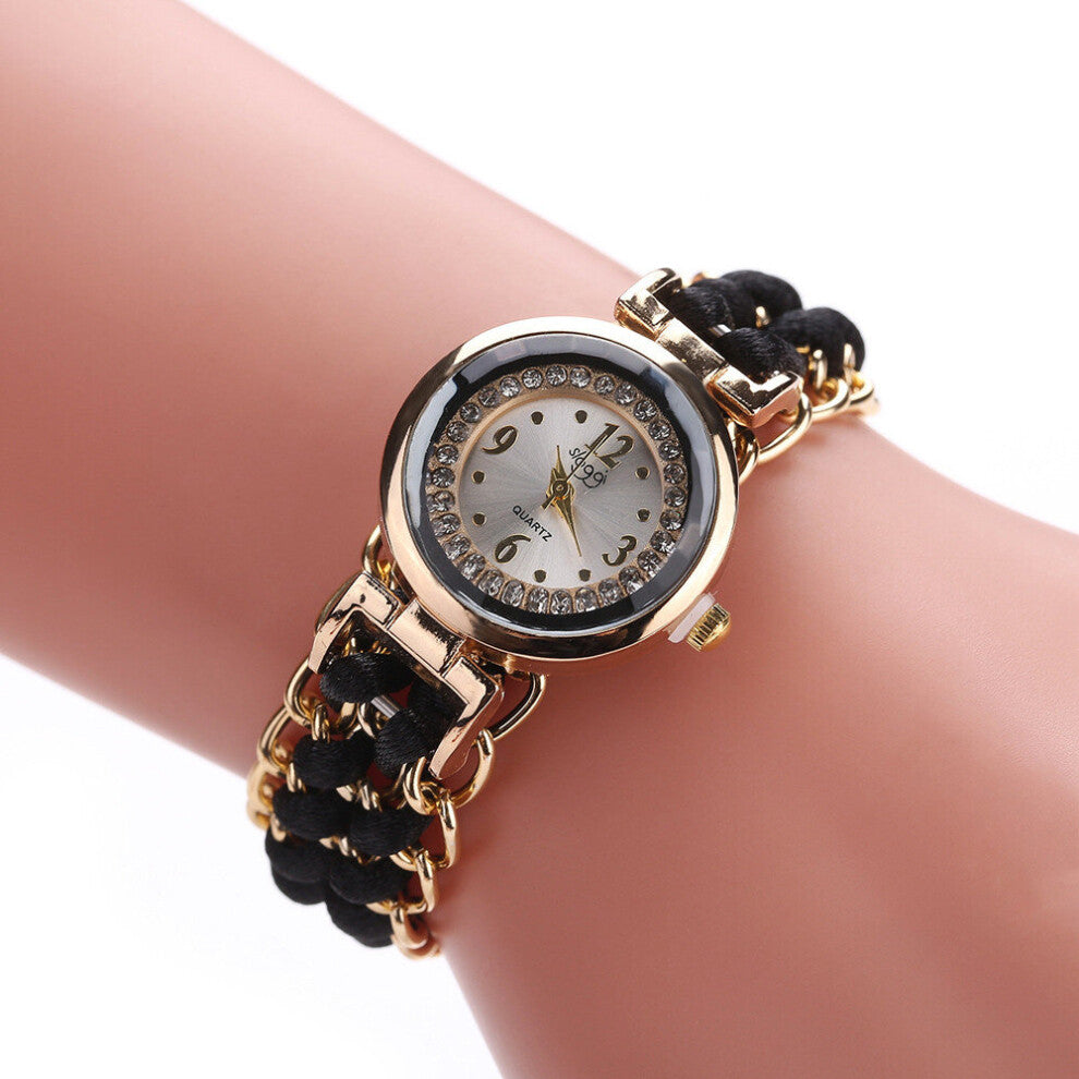 Women Knitting Rope Chain Winding Analog Quartz Movement Wrist Watch relogio feminino ???? ??????? ???????? montre femme #2