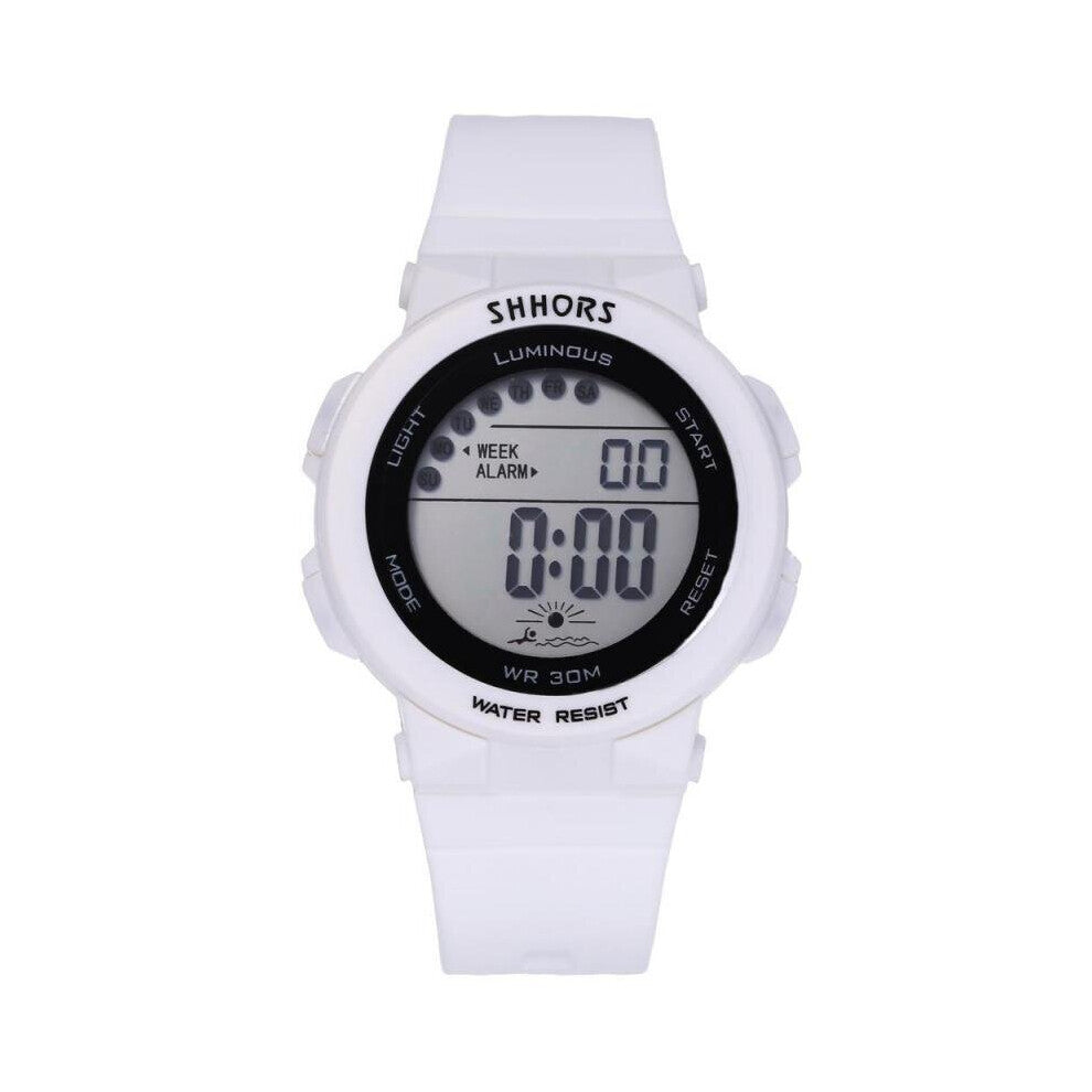 Led Digital Watches Women Sport Watches Pink Silicone Band Electronics Watches Ladies Girls Boys Students Watches