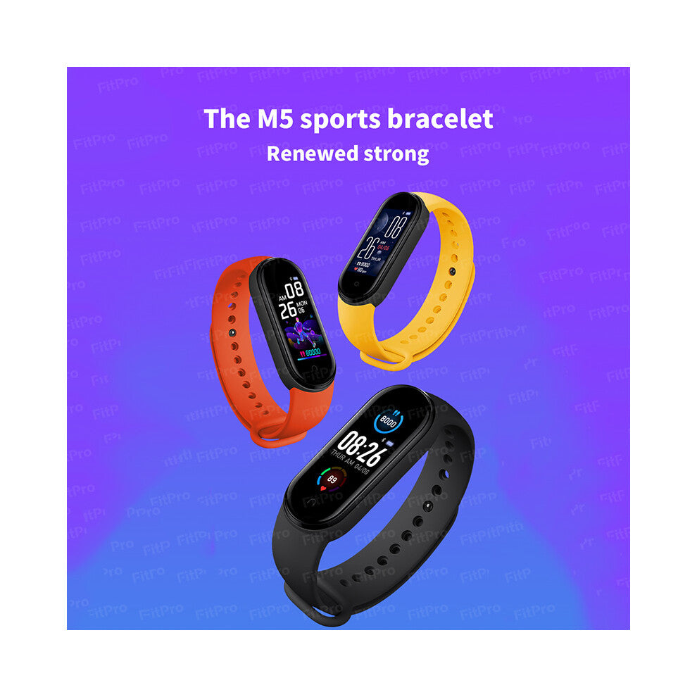 M5 Screen Smart Bracelet Heart Rate Blood Pressure Blood Oxygen Health Monitoring Sports Bracelet Watch