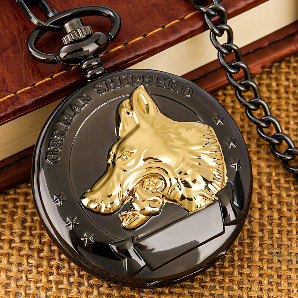 Pocket Chain Watch Classic Quartz Animal Pet Dog Watches Men Women Pendant Necklace Accessories Clock Present reloj