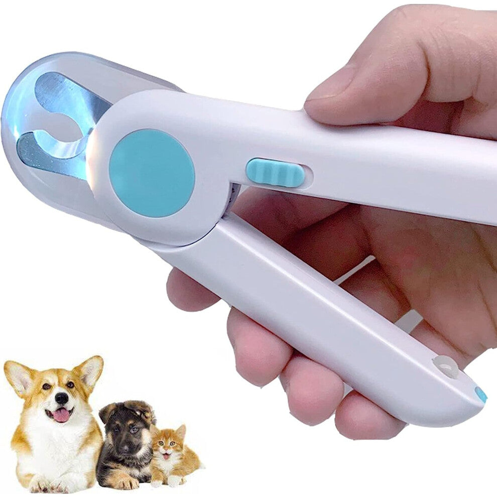 Dog Nail Scissors with LED Light Pet Nail Clippers and Trimmers