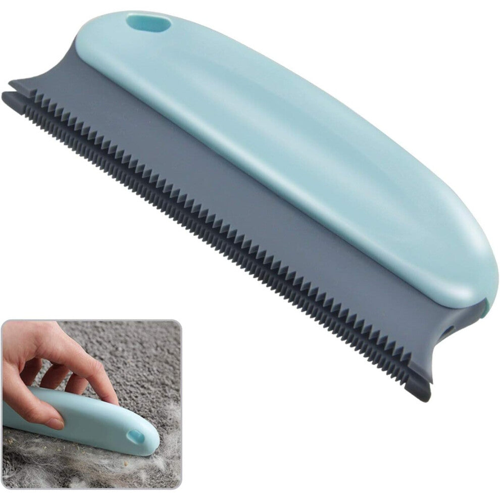 Pet hair removal brush, cat and dog hair remover (sky blue)