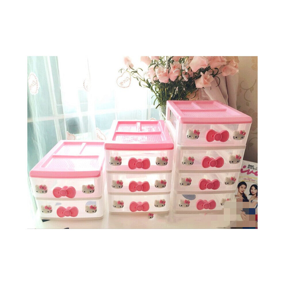 Cartoon multi-layer drawer box desktop drawer box jewelry storage box