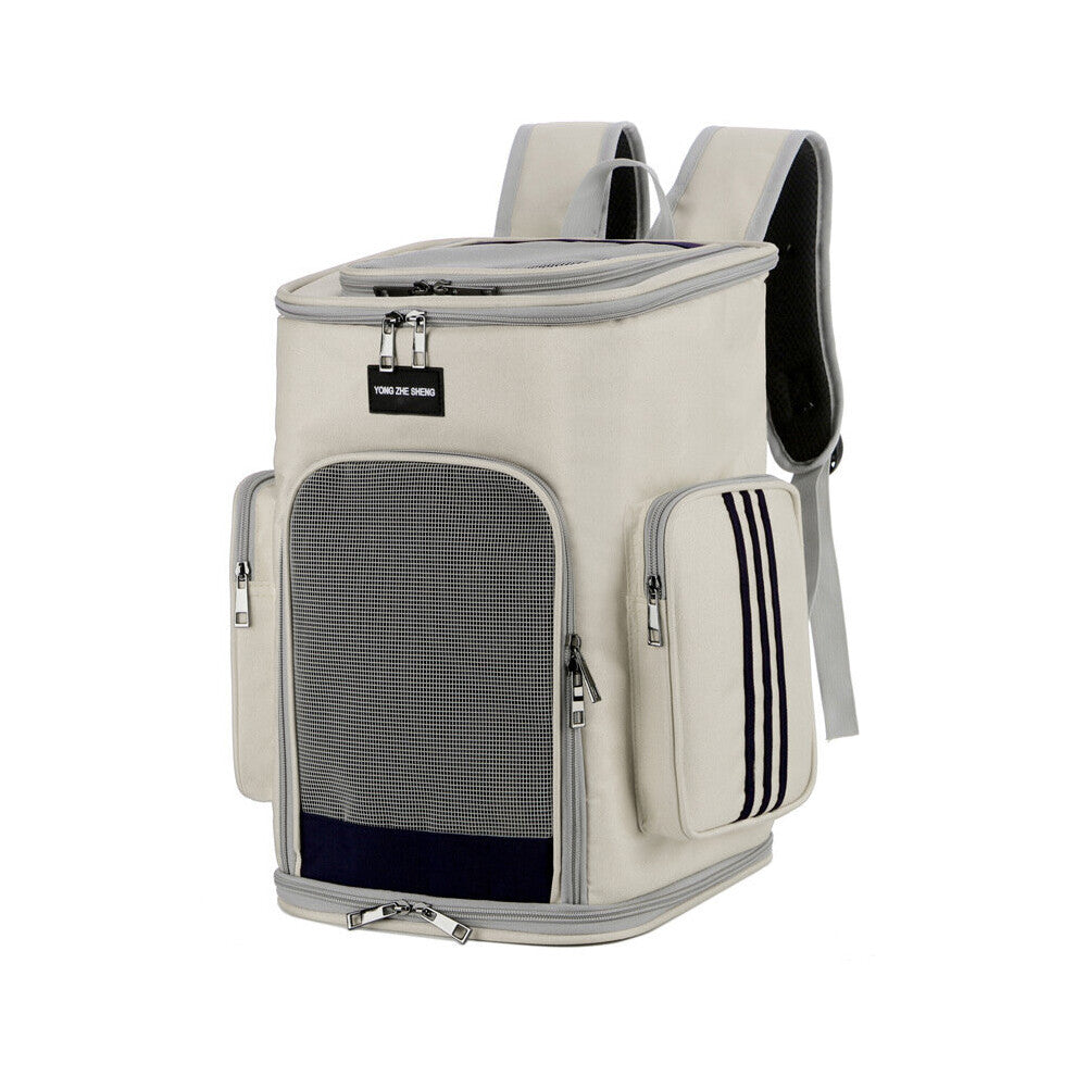 Fashionable Men's And Women's Backpack Breathable Bucket Bag Small Dog And Cat Go Out Portable Folding Large-capacity Pet Bag