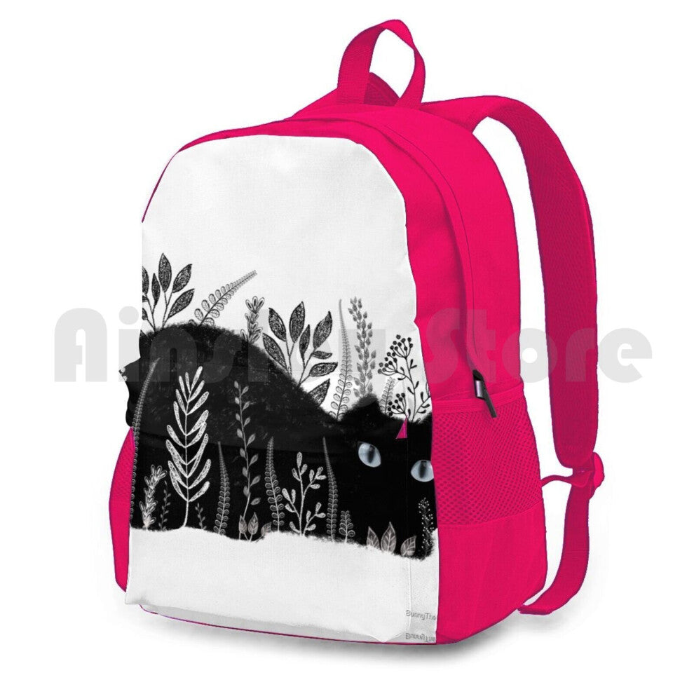 Garden Cat In And Outdoor Hiking Backpack Waterproof Camping Travel Cat Kitty Kitten Cat Garden Outside
