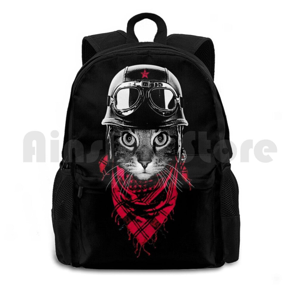 Adventurer Cat Outdoor Hiking Backpack Riding Climbing Sports Bag Cat Cat Adventurer Adventure Animals Pilot Animals