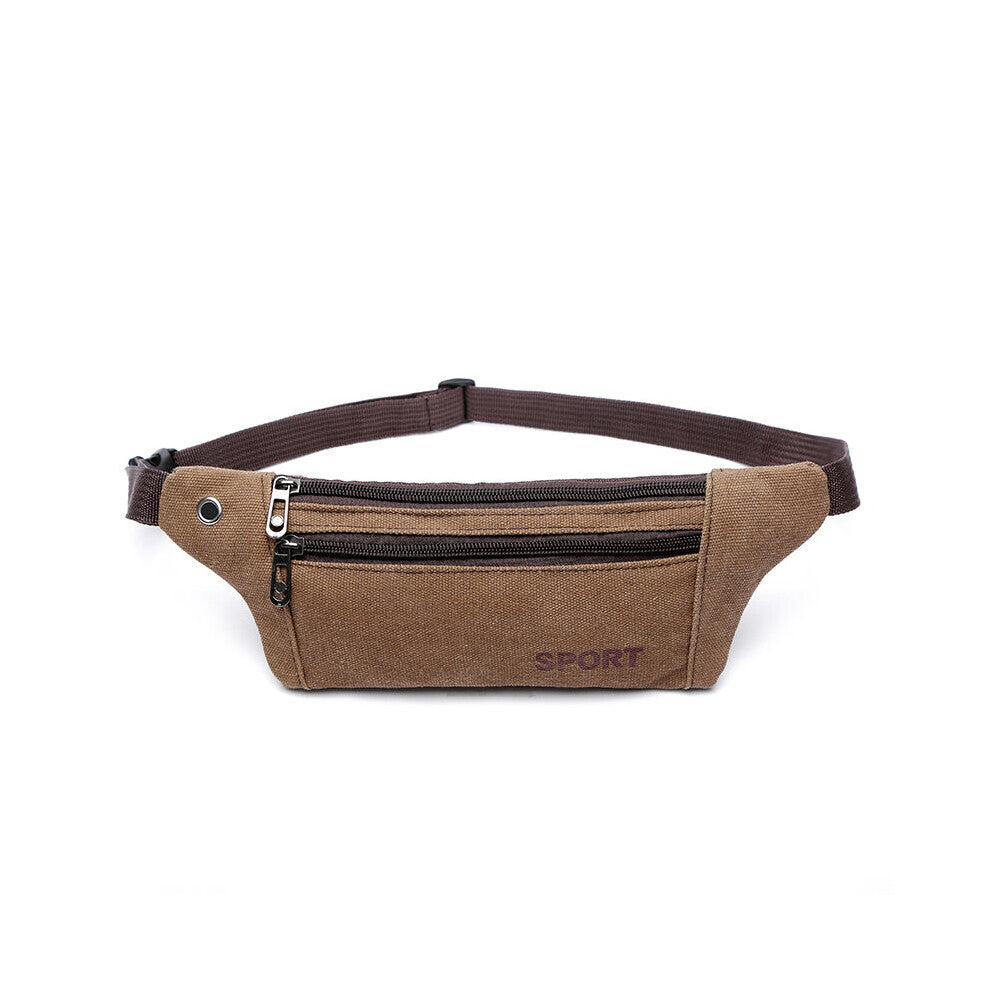 Dog Training Pouch Bag with Adjustable Waistband Built-in Dog Waste Bag Dispenser Portable Walking Bag Canvas Fanny Waist Pack