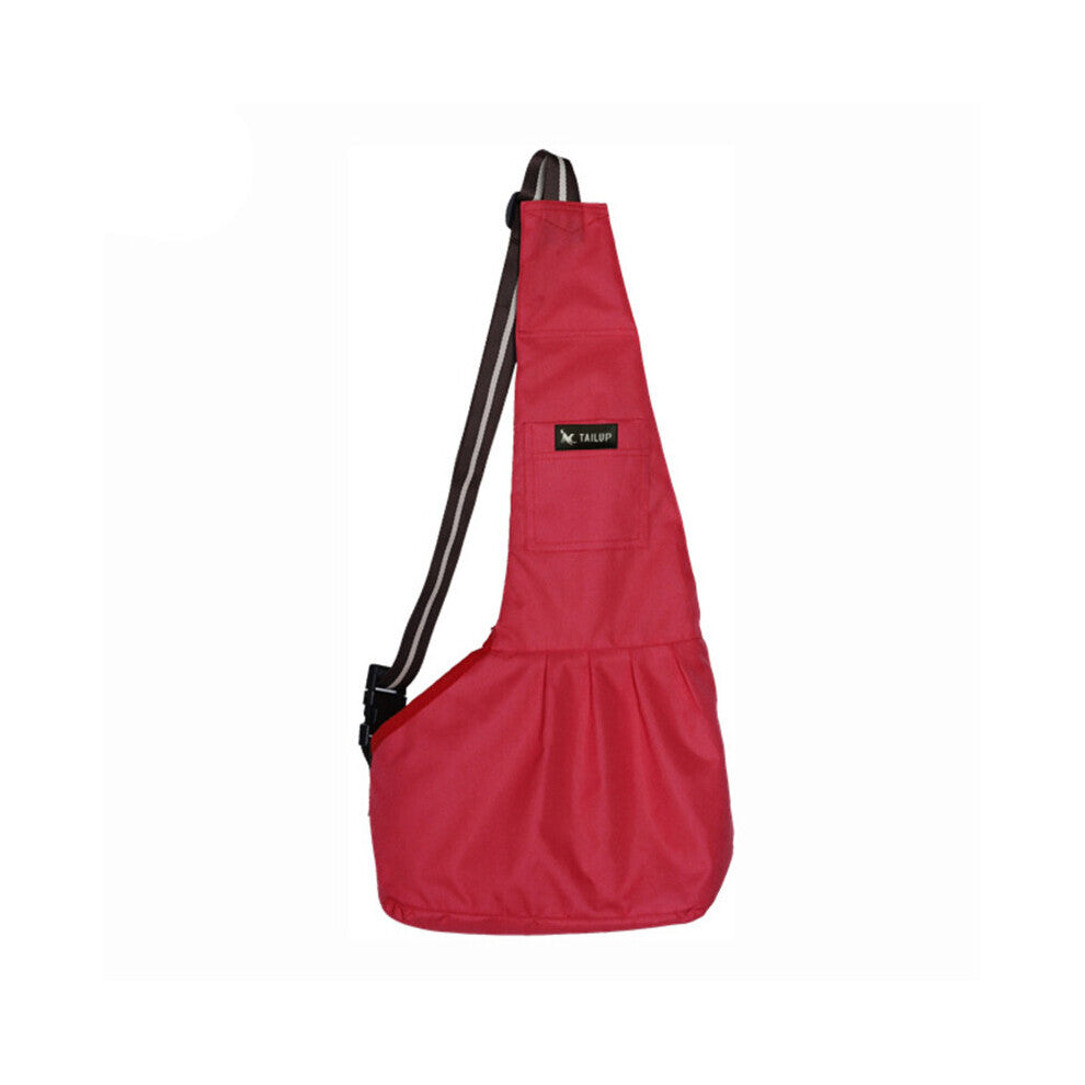 (Red Blue-l) Letter Outdoor Portable Pet Cat Chest Bag Dog Carrier Backpack Travel Front Pack Transport Cat Carry Bag Small Dogs Supplies