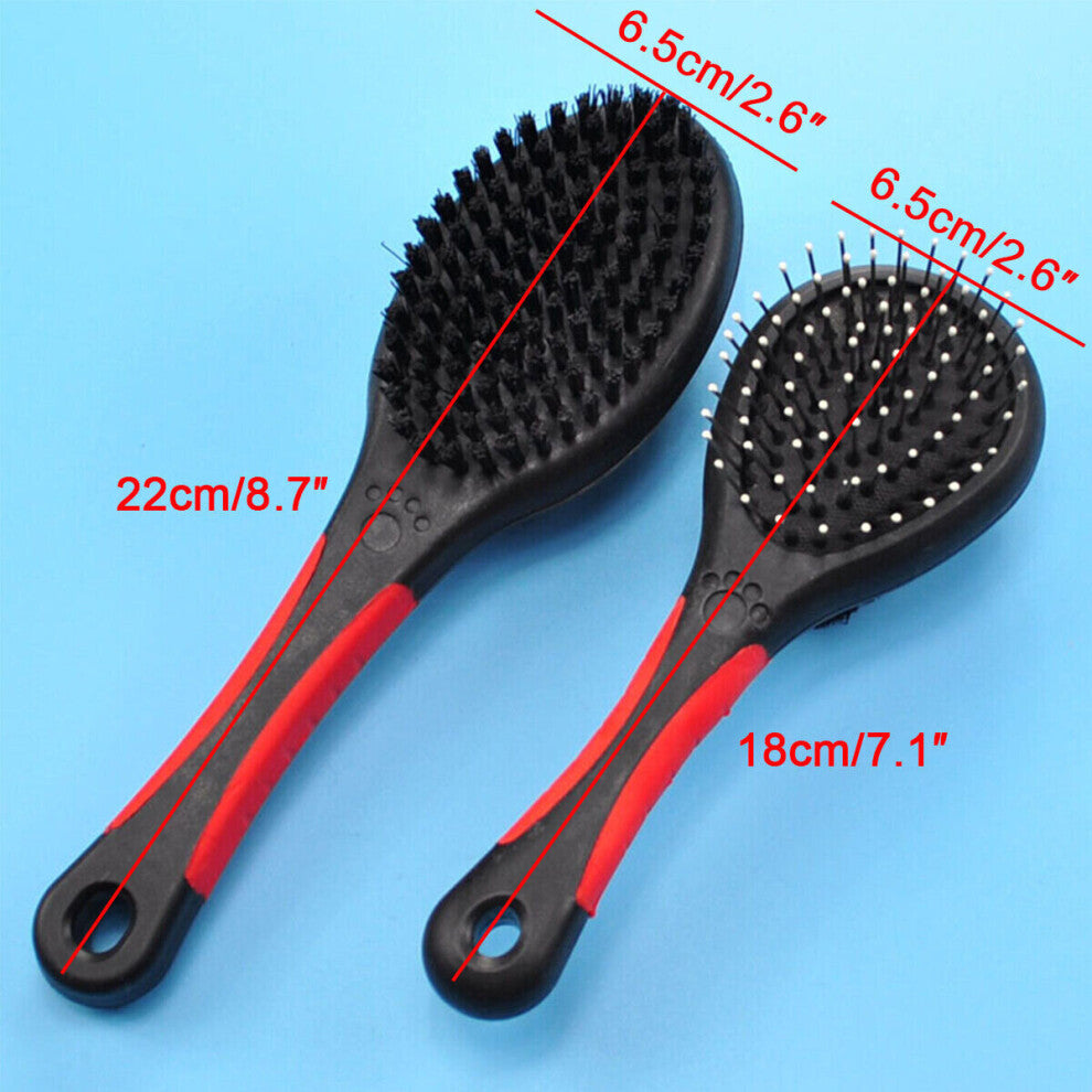 (S) Pet Double Sided Grooming Brush Cat Dog Comb For Long Short Hair Removal Comb