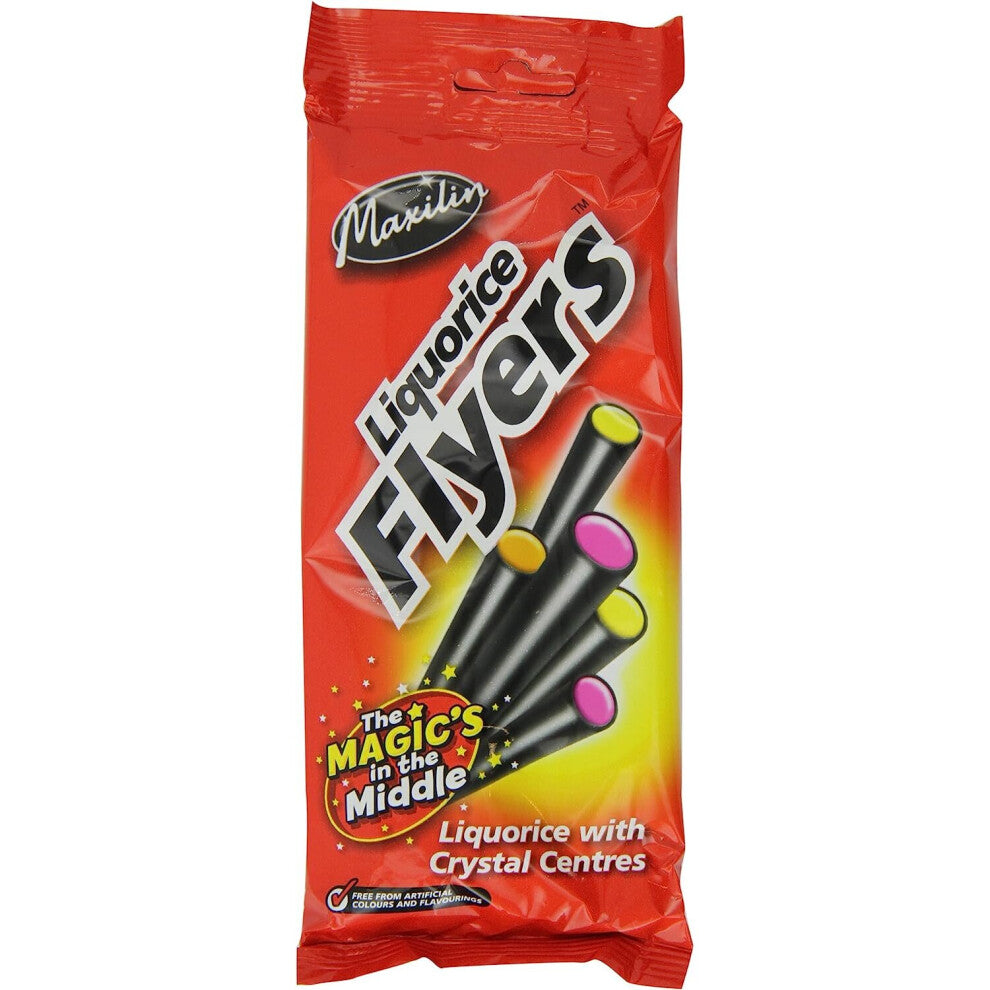 Maxilin Liquorice Flyers 75g ( pack of 12 )