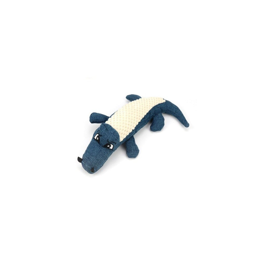(C) Plush Toys Simulated Crocodile Bite Resistant Pet Toys Linen Molars Teeth Cleaning Dog Toys Pet Accessories