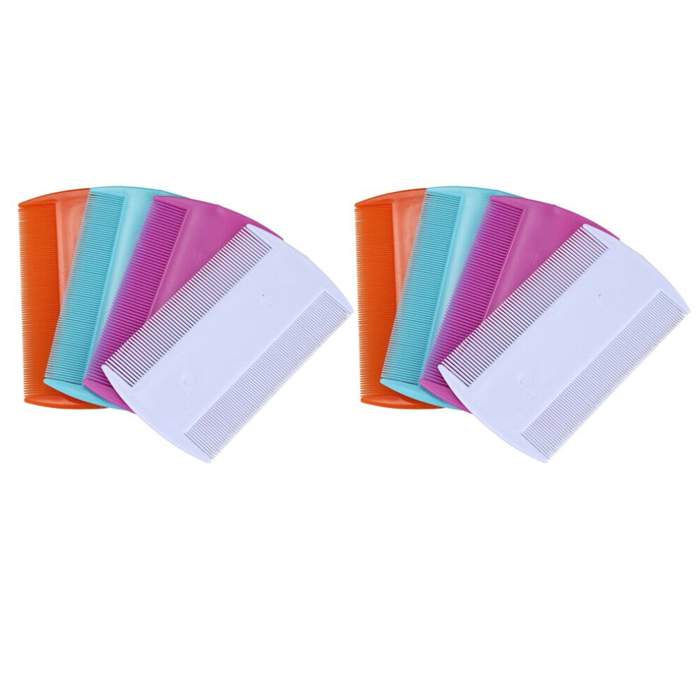 8Pcs Lice Combs, Double Sided Pet Combs, Dog Pet Grooming Fine Tooth Hair Combs