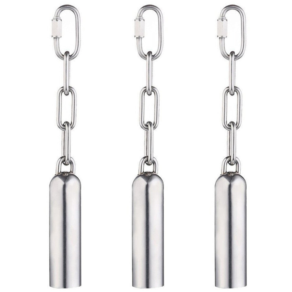 3X Stainless Steel Bell Toy for Birds,Heavy Duty Bird Cage Toys for Parrots, African , Mini Macaws, Small Cockatoos