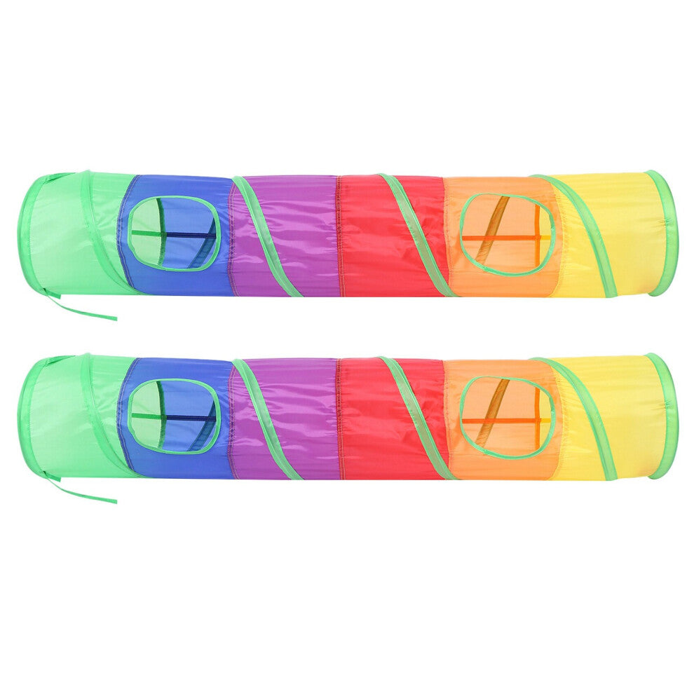 2X Tunnel Pet Tube Collapsible Play Toy Indoor Outdoor Kitty Puppy Toys for Puzzle Exercising Training