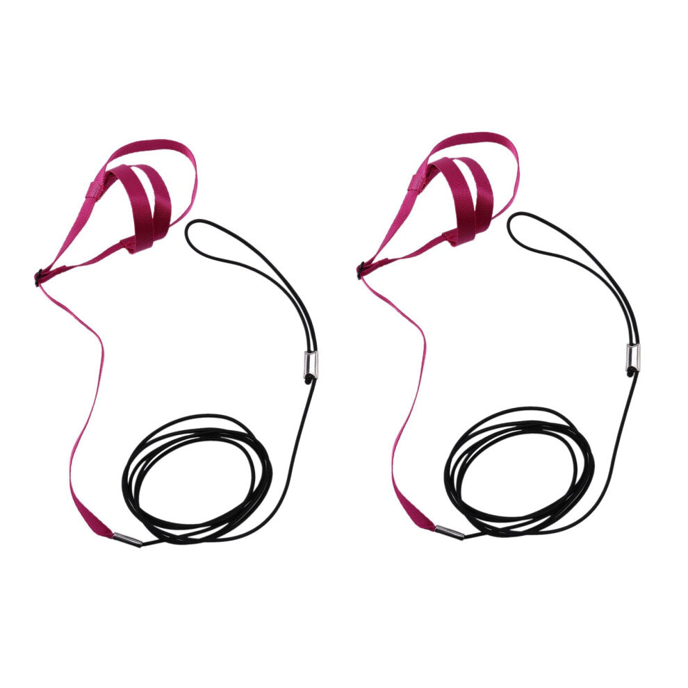 2X Pet Bird Harness and Leash,Adjustable Parrot Bird Harness Leash - Pet Anti-Bite Training Rope