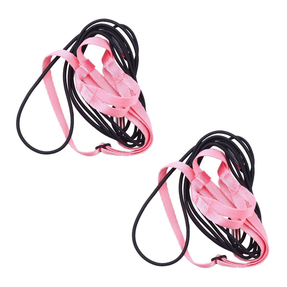 2X Pet Bird Harness and Leash,Adjustable Parrot Bird Harness Leash - Pet Anti-Bite Training Rope (P)