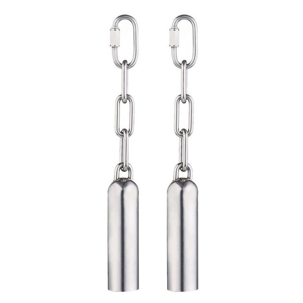 2X Stainless Steel Bell Toy for Birds,Heavy Duty Bird Cage Toys for Parrots, African , Mini Macaws, Small Cockatoos