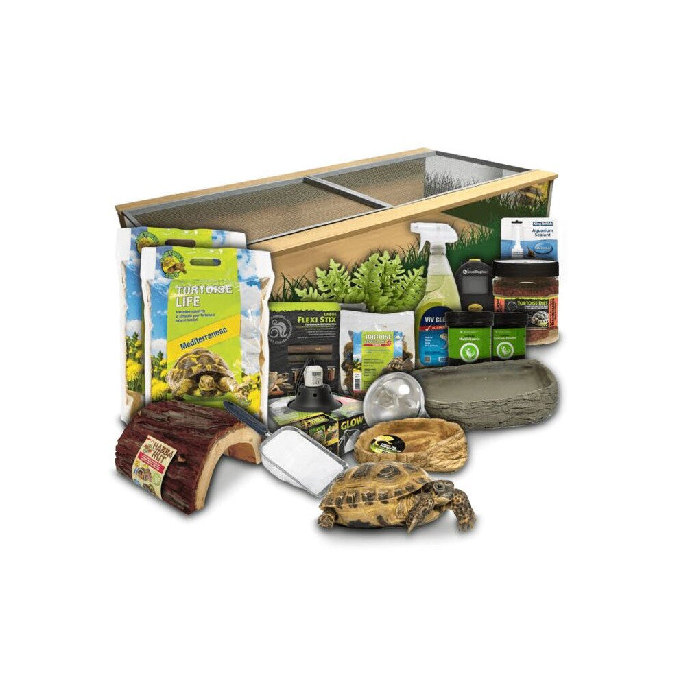 Swell Reptiles Tortoise Premium Adult Starter Kit Oak