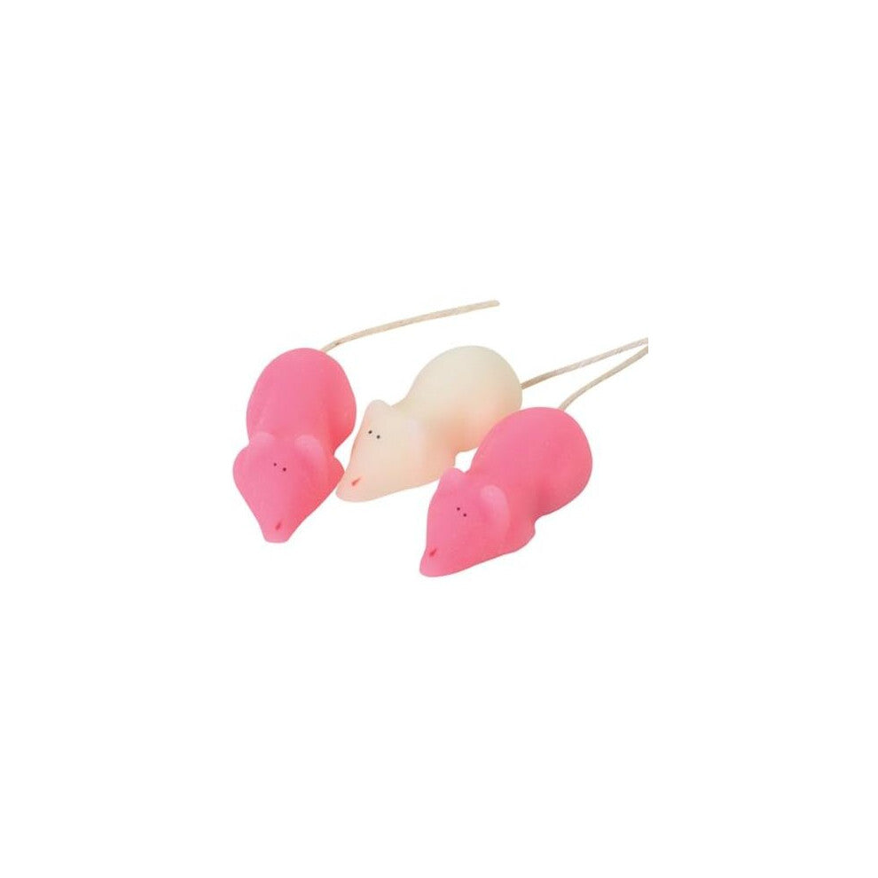 Boynes Pink & White Sugar Mice 3 piecse