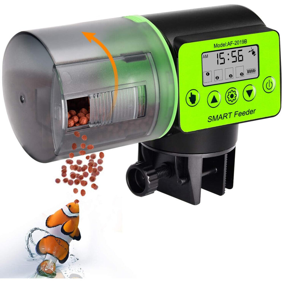 Automatic Aquarium Fish Feeder, Moisture-proof Automatic Electric Fish Feeder, Aquarium Feeder, Food Dispenser for Holidays and Weekends