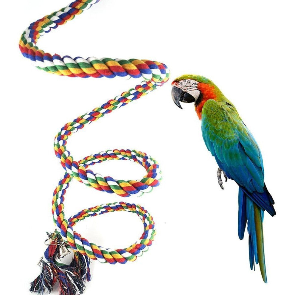 x papageien Swing parrot toys Parrot fabrics Climbing rope with bell for small parrots and other small birds